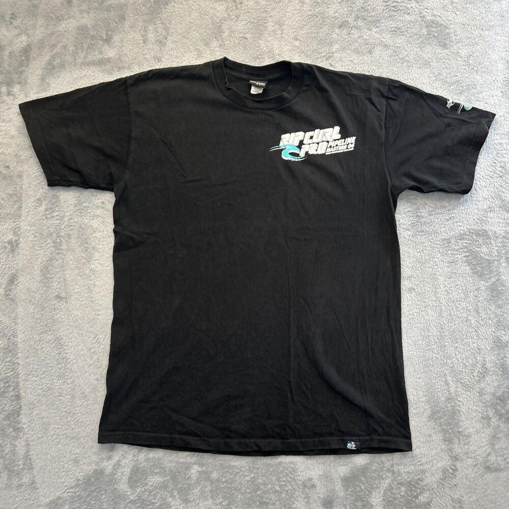 Vintage Rip Curl Pipeline Pro Masters 2006 Shirt Mens Large Black Showdown Crown